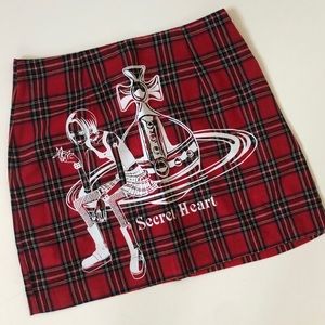 Rare Secret Heart Nana Osaki Orb Plaid Tartan Skirt